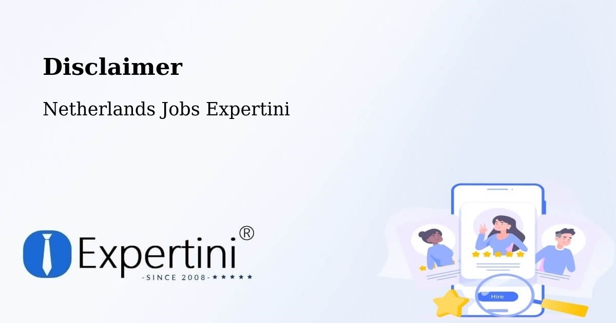 Disclaimer – Dongen - Netherlands Jobs Expertini